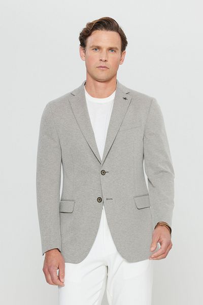 ALTINYILDIZ CLASSICS Altınyıldız Ace004252057 Khaki Men's Unlined Slim Fit Jacket