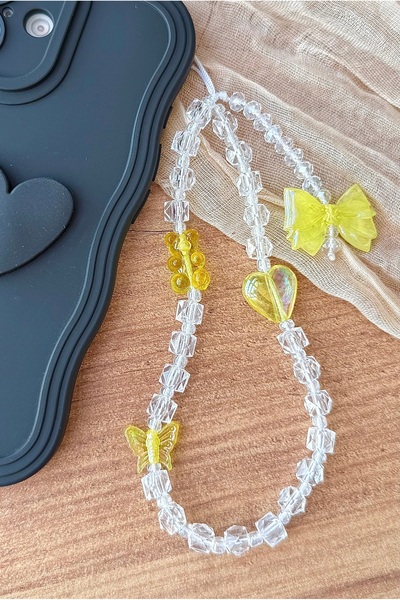 MİRAZ TASARIM MİRAZTASARIM ŞEFFAF KÜP BONCUKLU RENKLİ DETAYLI TELEFON CHARMI/TELEFON ASKISI ÇANTA CHARMI4