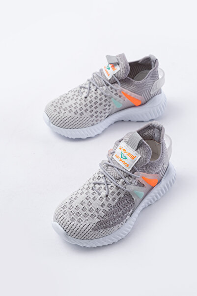 p papuccum ortopedi çocuk ayakkabıları Çocuk Triko Lastikli Hafif Kaydırmaz Taban Spor Ayakkabı