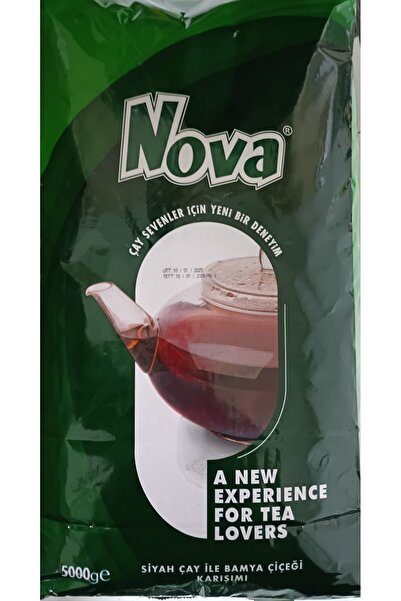 organikbakal bakma al Nova Bamya Çiçeği Karışımlı (%10) Siyah Çay 5 Kg