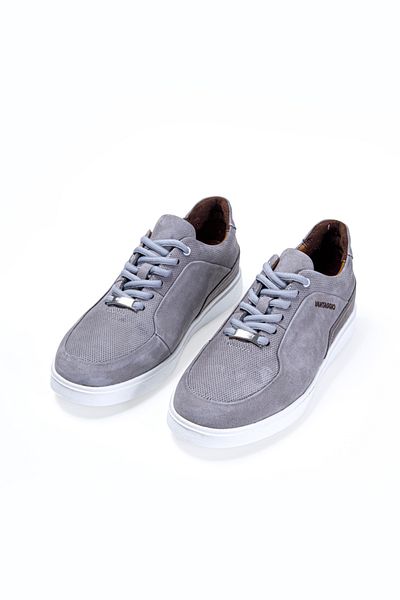 Vantaggio Ανδρικά αθλητικά παπούτσια Craft Grey Nubuck 100% γνήσιο δέρμα