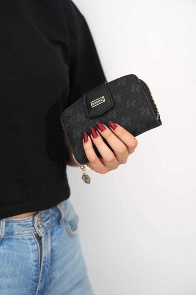 Silver Polo Silver & Polo Black Sp874 Women's Wallet & Card Holder