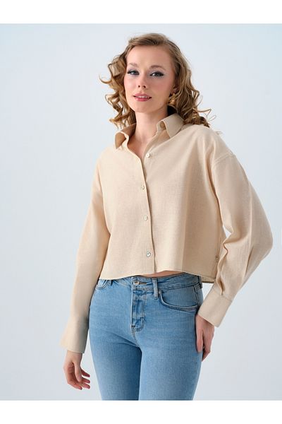 Loft Loose Long Crop Γυναικείο πουκάμισο με μανίκια