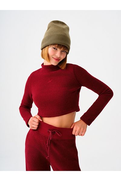 Loft Crop Women's Blouse U.Sleeve