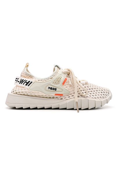 Tmall Pantofi sport pentru femei, cu inserții de plasă, D1377, culoare nud