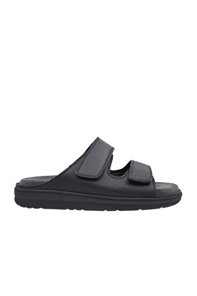 Ortopedia Erkek Hakiki Deri Comfort Ortopedik Terlik 0715-c1 / 2190 Siyah