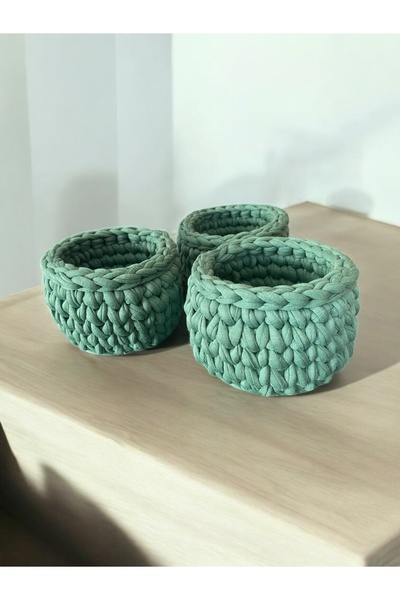 BrotBagss Örgü El Yapımı 3’lü Düzenleyici Organizer