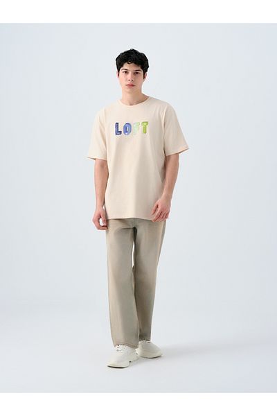 Loft Ανδρικό Loose Fit T-Shirt - Κοντό Μανίκι