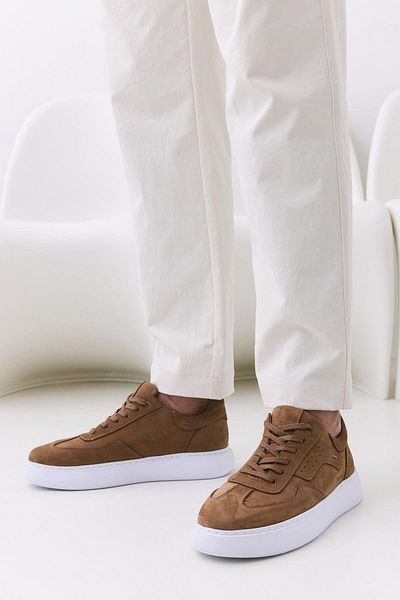 Yaya by Hotiç Freizeitschuhe für Herren aus echtem Leder in Sandbeige