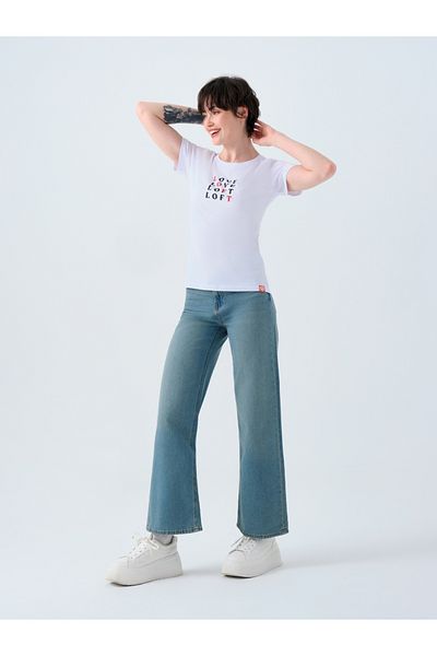 Loft Tricou de damă cu ajustare normală - mâneci