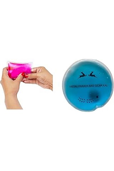 Hepta Collection بوسفوروس هومي موقد جيب غزال أزرق، سخان يدوي، كيس ماء ساخن PVC 9 سم