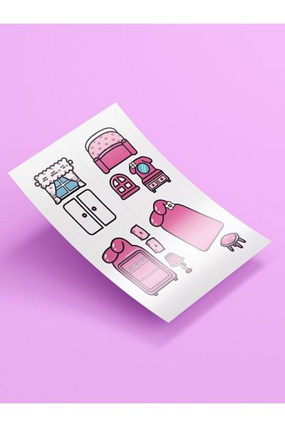 ZNC Toca Boca Cut-And-Paste Activity Sheet (A3 Size – Colorful Print)
