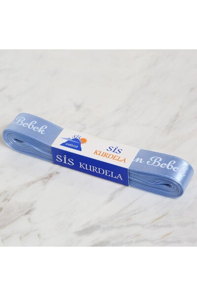 N&M STORE لورين كرافتس 2 سم 10 طن أزرق ساتان مرحبًا بالطفل