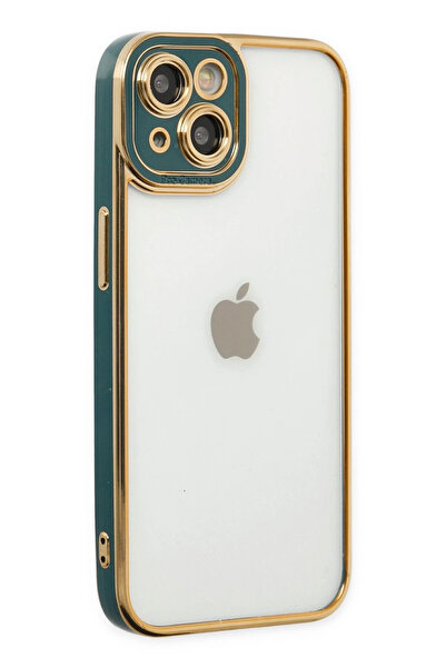 NewFace حافظة آيفون 14 بلس من السيليكون بعدسة ليفا - أخضر ZNGZR