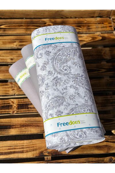 Freedom Ethnic Pattern Fabric - 30 Meters 1 Ball Fabric 240 cm Width - 100% Cotton Ranforce