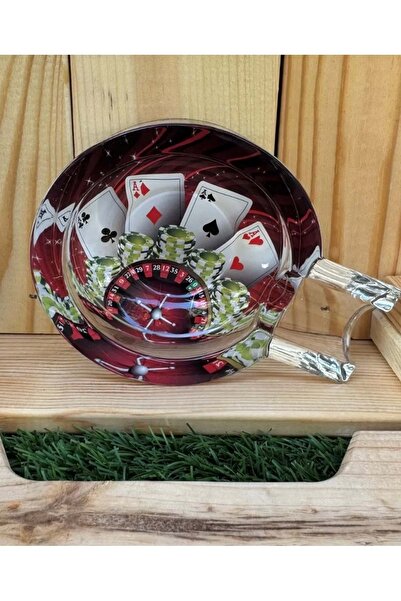 panda hediyelik Poker Roulette Slot Casino - Glass Cigar Ashtray