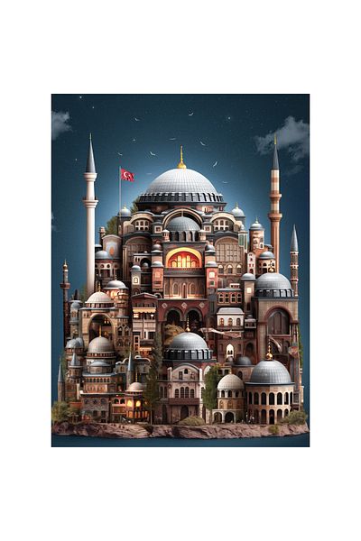 Anatolian Puzzle 1000 Piece Jigsaw Puzzle - Hagia Sophia 1169