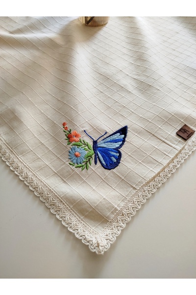 denizli hatırası Buldan Monica Kumaş Otantik Nakışlı Masa Örtüsü