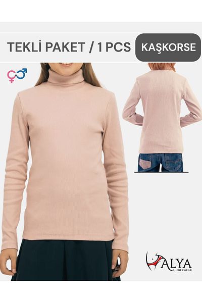 ALYA UNDERWEAR Turtleneck Cotton Twill Children's Camisole Unisex Body