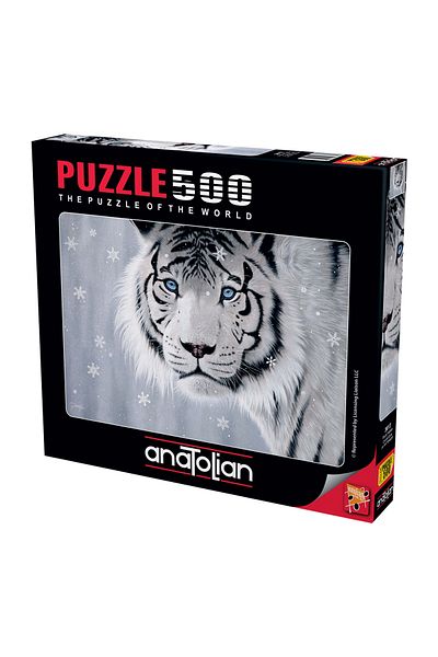 Anatolian Puzzle 500 Piece Jigsaw Puzzle - White Tiger 3613