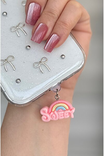 MİRAZ TASARIM MİRAZTASARIM TYP-C UYUMLU Y2K / KAWAİİ TARZ KALP ŞARJ GİRİŞ KOR...