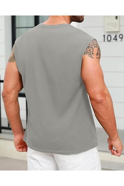 RUTBİL SPORTS Zero Sleeve Crewneck Tank Top Singlet-Fitness Singlet- Sport T-Shorts-Sports Singlet-Gym Singlet Loose Fit