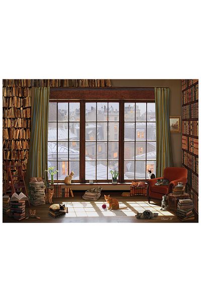 Anatolian Puzzle 1000 Piece Puzzle / Window Cats - Code: 1065