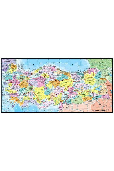 Anatolian Puzzle 110 Piece Educational Jigsaw Puzzle - Turkey Map Provinces 7401