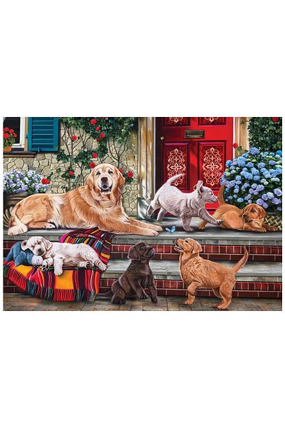 Anatolian Puzzle 260 Piece XL Jigsaw Puzzle - Friendly Dogs 3340