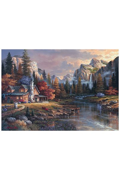 Anatolian Puzzle 500 Piece Jigsaw Puzzle - the House at the End of the Valley 3533