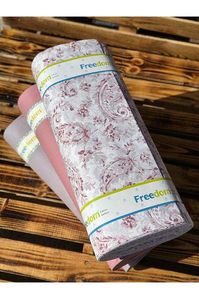 Freedom Ethnic Pattern Fabric - 30 Meters 1 Ball Fabric 240 cm Width - 100% Cotton Ranforce
