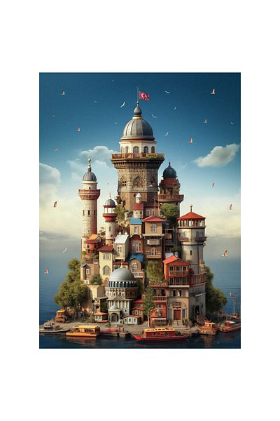 Anatolian Puzzle 1000 Piece Jigsaw Puzzle - Maiden's Tower 1170