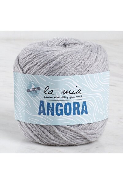 N&M STORE La Mia Angora Gray Hand Knitting Yarn - L047 - 34013