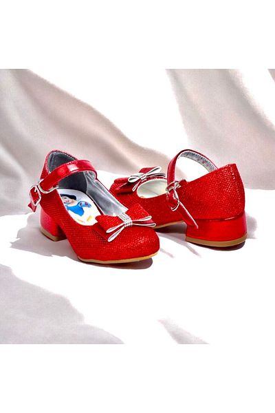 Görkem bebe ayakkabı ve tekstil Cotton Princess Girl Child High-Heeled Shoes