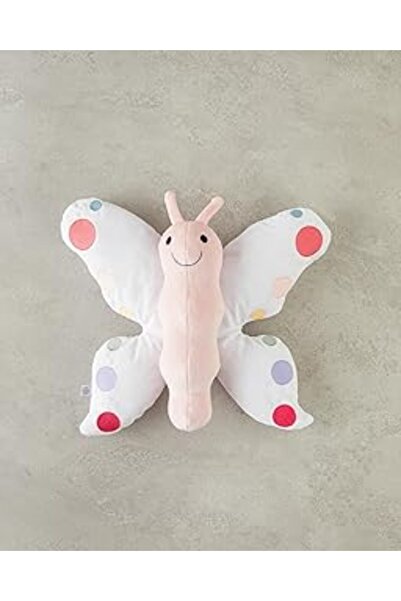 STOREMAX English Home Butterfly Bebe Dekoratif Kırlent 40 Cm Beyaz