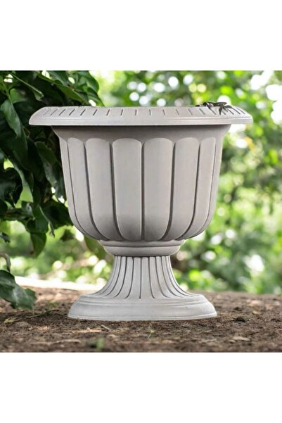 MF Botanik Serinova Nergiz Saksı Dekoratif Kırık Beyaz Renk 9,8 Lt