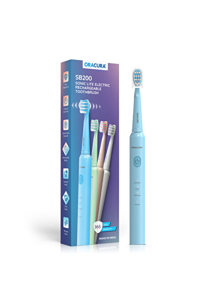 Oracura فرشاة أسنان كهربائية قابلة لإعادة الشحن Sb200 Sonic Lite - أزرق