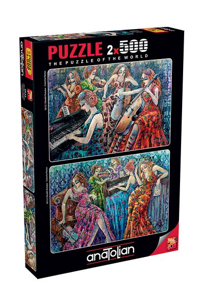 Anatolian Puzzle 2X500 Piece Jigsaw Puzzle - Colorful Notes 1/2 3612