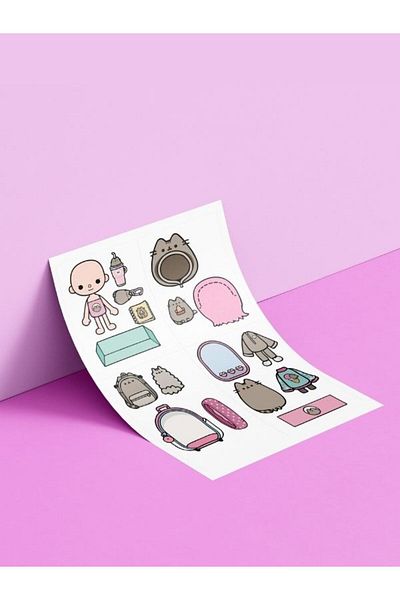 ZNC Toca Boca Cut-And-Paste Activity Sheet (A3 Size – Colorful Print)