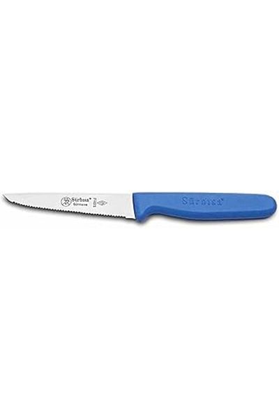 Mu Art Sürbısa 61004-Lz Serrated Tip Vegetable Fruit Knife with 10 Color Alternatives (Blue)