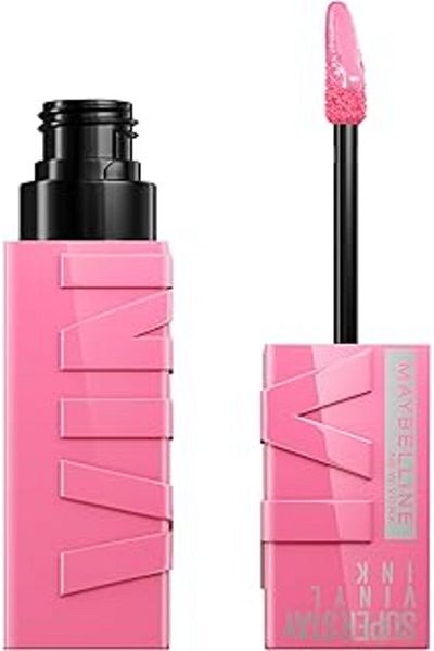 Mu Art Maybelline new york super stay vinyl ink long lasting liquid glossy lipstick 155 upbeat