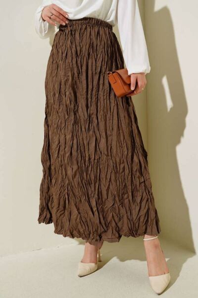 SHİROSA φούστα από ύφασμα με ρυτίδες