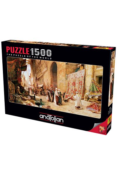 Anatolian Puzzle 1500 Piece Jigsaw Puzzle - Carpet Market in Cairo 3751