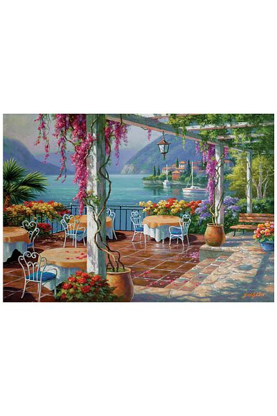 Anatolian Puzzle 500 Piece Jigsaw Puzzle - Purple Cluster Terrace 3578