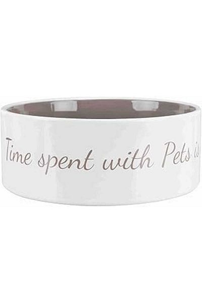 Mu Art Trixie Dog Ceramic Food Water Bowl 1.40 Lt / 20cm