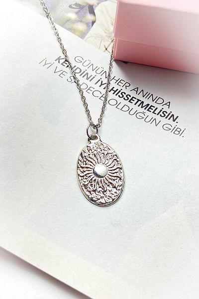 roshel Steel Silver Color Thin Chain Steel Necklace