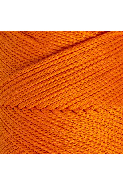 Kuzgun Online Shop Loren Polyester Soft Macrame Πορτοκαλί Πλεκτό Σχοινί - Lm011 - 34430
