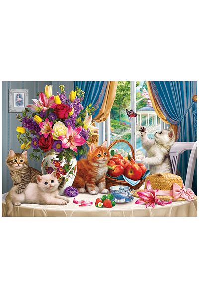 Anatolian Puzzle 260 Piece XL Jigsaw Puzzle - Energetic Cats 3336