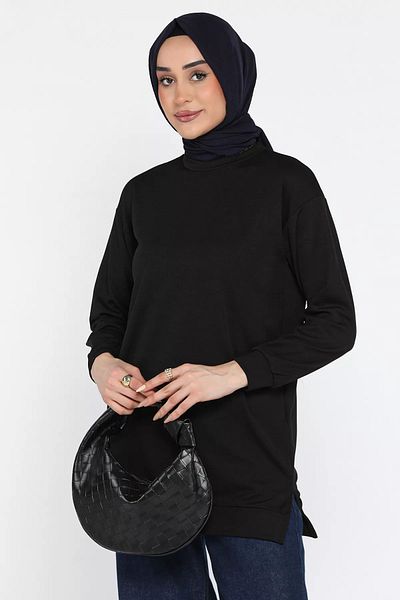 julude Μαύρο γυναικείο μοτίβο με λαιμόκοψη Hijab