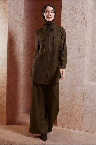 Alvina 45081 Set pantaloni cu guler de cămașă